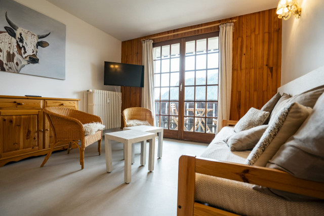Apartment Caribou n°2, Living room, Châtel, Mountain Holiday
