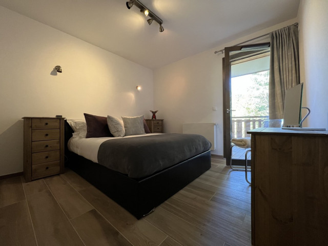 Appartement Chalet des Freinets 2D, chambre double, Châtel Les Portes du Soleil