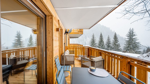 Appartement Chalet des Freinets, 4 personnes, Châtel, balcon vue montagnes