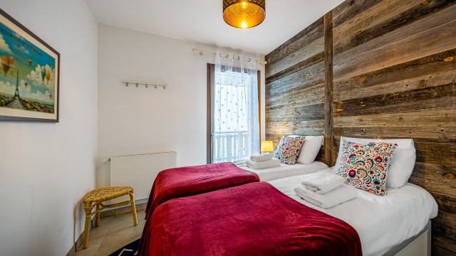 Appartement Chalet des Freinets, 6 personnes, Châtel, chambre 2 lits simples