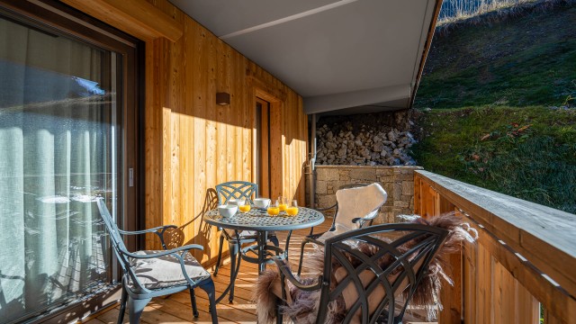 Appartement Chalet des Freinets, 8 personnes, Châtel, balcon vue montagnes