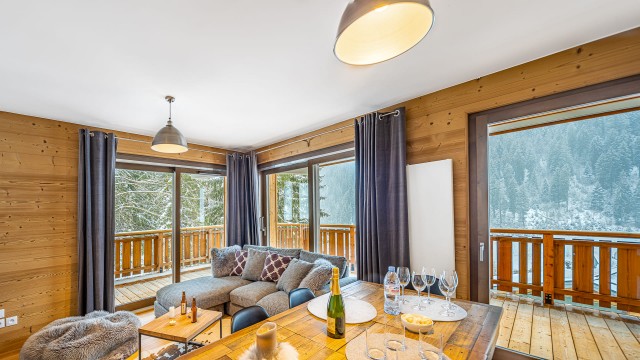 Appartement Chalet des Freinets, 8 personnes, Châtel, salon, salle à manger