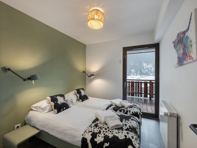 Apartment Chalet des Freinets, Bedroom 2 single bed, Châtel Family holidays