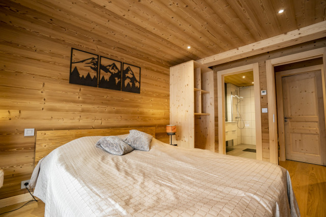 Appartement dans chalet 3 fontaines, 9 personnes, Chambre, Châtel hiver