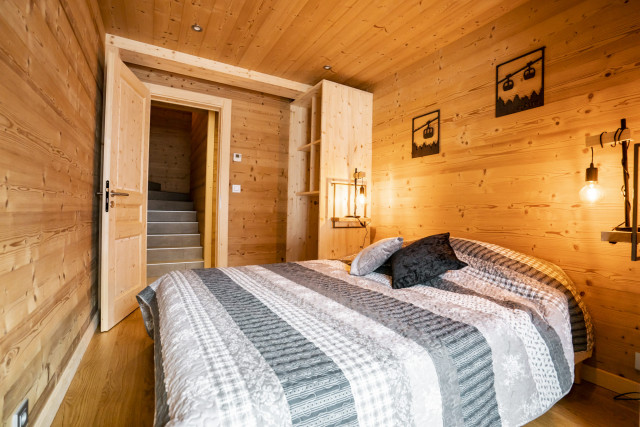 Appartement dans chalet 3 fontaines, 9 personnes, Chambre double, Châtel 74390