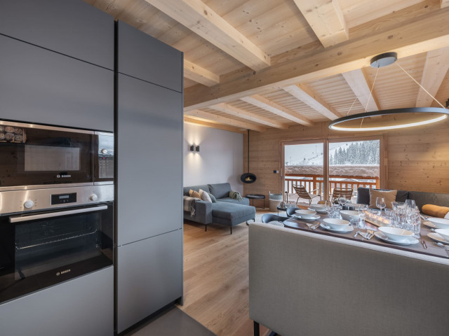 Apartment in chalet 3 fontaines, Kitchen, Châtel Linga