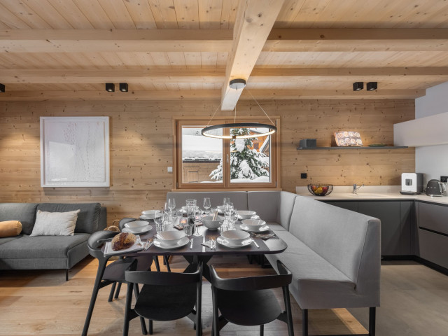 Apartment in chalet 3 fontaines,  Dining room, Châtel