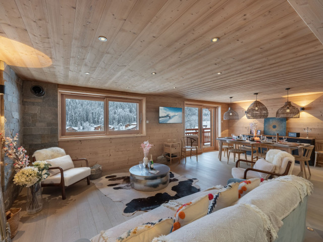 Apartment in chalet 3 fontaines, Living room, Châtel