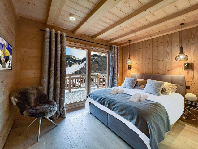 Appartement dans chalet 3 fontaines E4, 8 personnes, Chambre, Châtel 74390