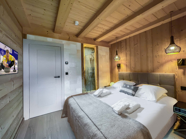 Appartement dans chalet 3 fontaines E4, 8 personnes, Chambre, Châtel hiver
