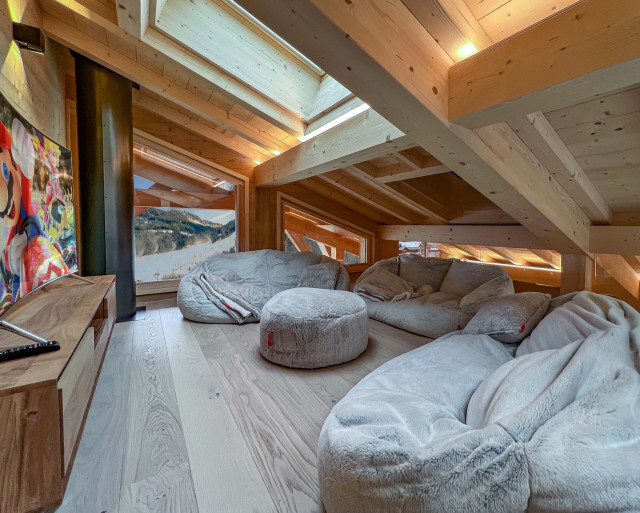 Appartement dans chalet 3 fontaines E4, 8 personnes, Mezzanine, Châtel hiver