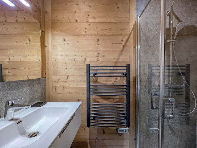 Appartement dans chalet 3 fontaines E4, 8 personnes, Salle de bain, Châtel vacances