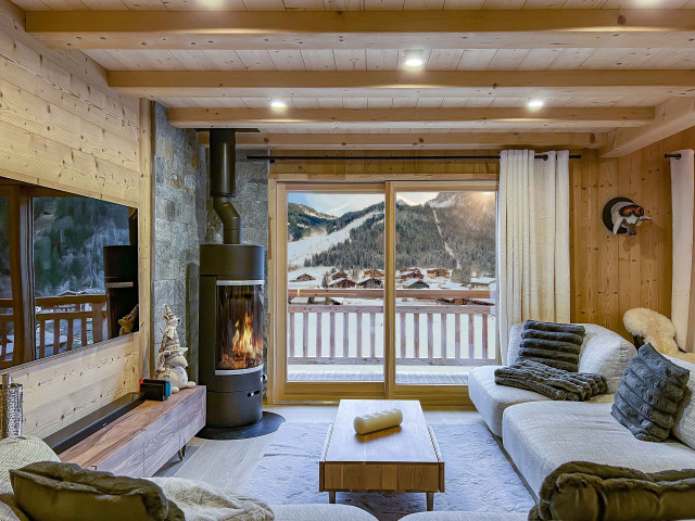 Appartement dans chalet 3 fontaines E4, 8 personnes, Séjour, Châtel montagne