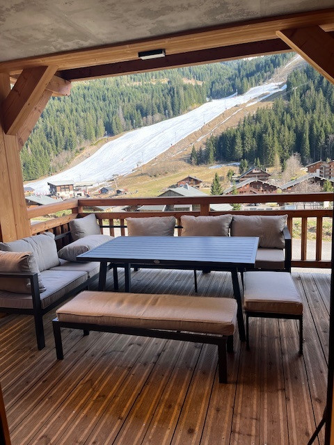 Appartement dans chalet 3 fontaines, Terrasse, Châtel Piste de ski