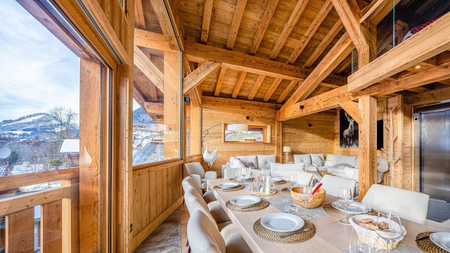 Appartement dans chalet CHATOU HAUT, 14 personnes, Châtel, salle à manger