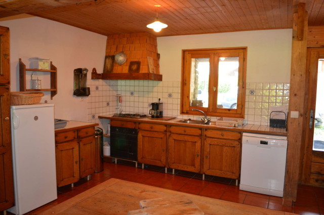 Apartment in chalet la clairière, Châtel, Kitchen, Haute Savoie 74390