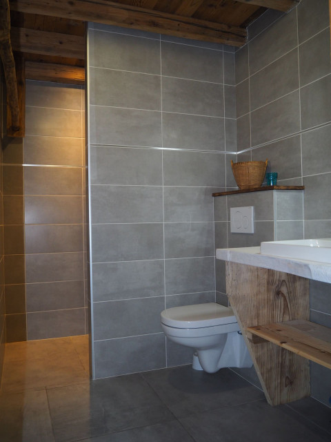 Appartement dans chalet la Clairière, Salle de douche, Location Ski Hiver