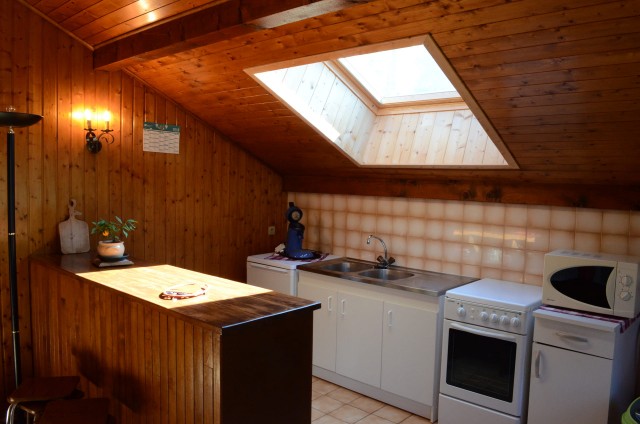 Appartement dans chalet le Bivouac,Cuisine, Châtel Portes du Soleil