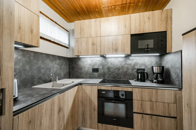 Appartement dans chalet les Boudimes, Cuisine, Châtel Alpes du Nord