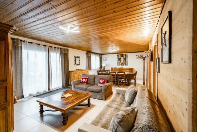 Appartement dans chalet les Boudimes, Séjour, Châtel Portes du Soleil