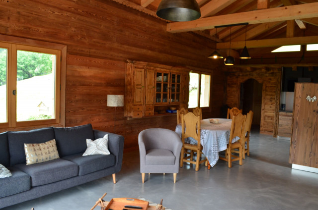 Apartment in chalet Les Greniers, Living room, Châtel Ski area