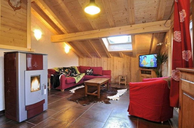 Appartement dans chalet les Marmottes, Salon, Châtel