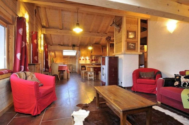 Appartement dans chalet les Marmottes, Salon, Châtel Centre