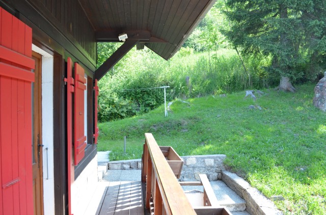 Appartement dans chalet les Pivottes, balcon, Châtel