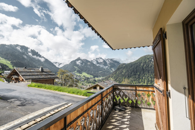 Appartement dans chalet Pensée des Alpes, Balcon avec vue sur la vallée, Châtel Portes du Soleil