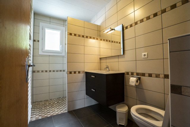 Apartment in chalet Pensée des Alpes, Shower room and WC, Châtel
