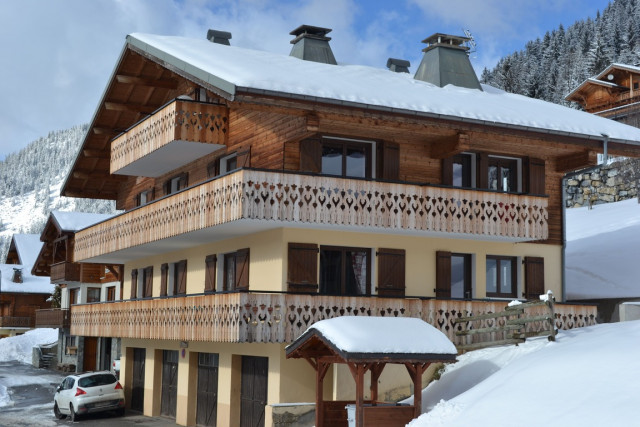 Appartement dans chalet Pensée des Alpes, le Chalet de l'extérieur, Châtel ski
