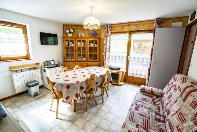 Appartement dans résidence Fuchsia, Séjour et salle à manger, Châtel Portes du Soleil