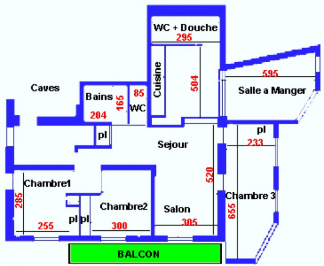 Apartment Echo des Montagnes 1, apartment plan, Châtel vallée d'Abondance