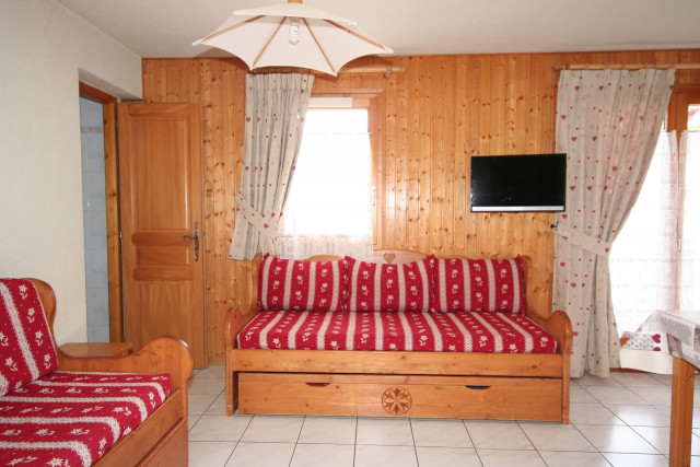 Appartement Echo des Montagnes 4, salon, Châtel Haute-Savoie