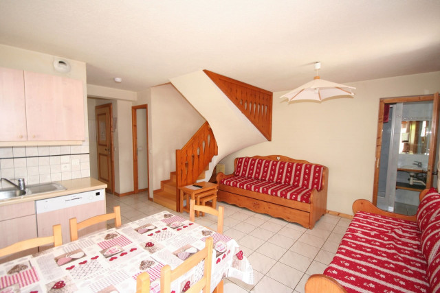 Appartement Echo des Montagnes 4, salon et salle à manger, Châtel Reservation
