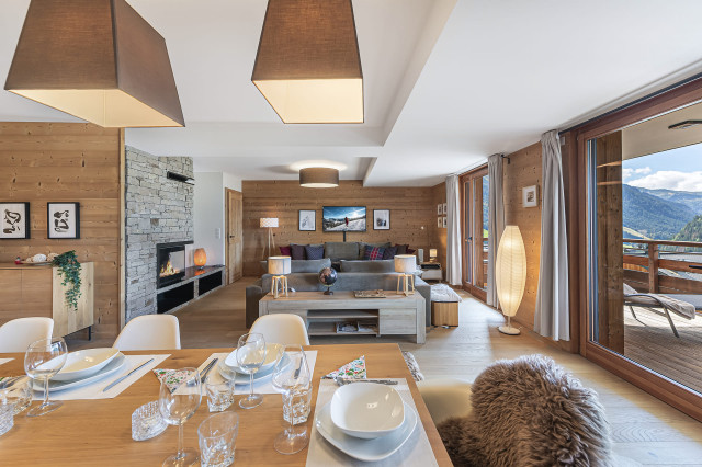 Appartement Flambeaux, Séjour, Châtel Hiver 74