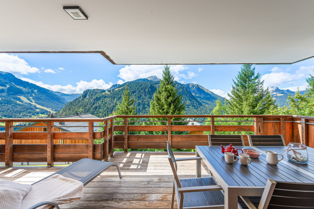 Appartement Flambeaux, Terrasse vue montagnes, Châtel