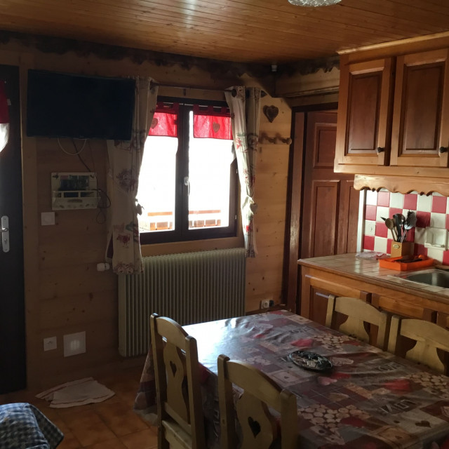 Apartment Fleurs des Champs 1, Kitchen and dining room, Châtel Haute-Savoie