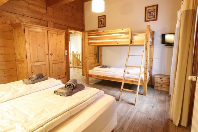 Appartement La Cabane du Haut, chambre, Châtel Les Portes du Soleil