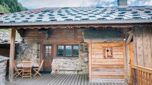 Apartment La Calèche, Traditional terrace, Châtel Chalet Savoyard