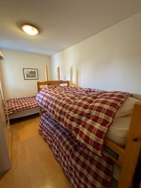 Apartment in Chalet la Chouta n°4, Bedroom bunkbeds, Châtel Haute-Savoie