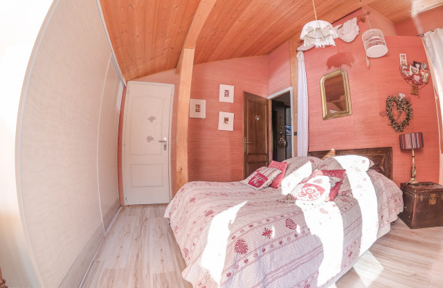 Apartment La Couqueille, Bedroom upstairs, Châtel Portes du Soleil