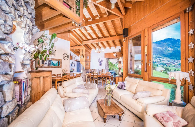 Apartment La Couqueille, bright living room, Châtel Les Portes du Soleil