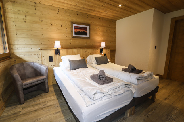 Appartement le Biwak dans chalet la Cascade, Châtel, Chambre 3