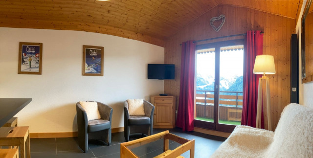 Appartement Le Soleil D'hiver 20, Séjour, Châtel Montagne Portes du Soleil