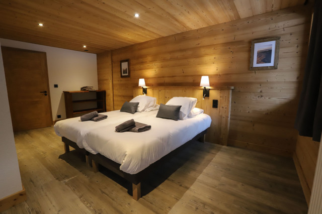 Appartement le Sommet dans chalet la Cascade, Châtel, chambre 2