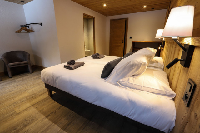 Appartement le Sommet dans chalet la Cascade, Châtel, chambre 3