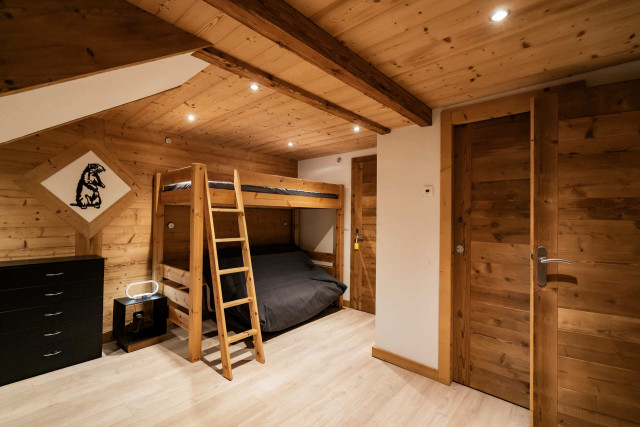 Apartment Le Terroit, sleeps 8, children's bedroom, Châtel Les Portes du Soleil