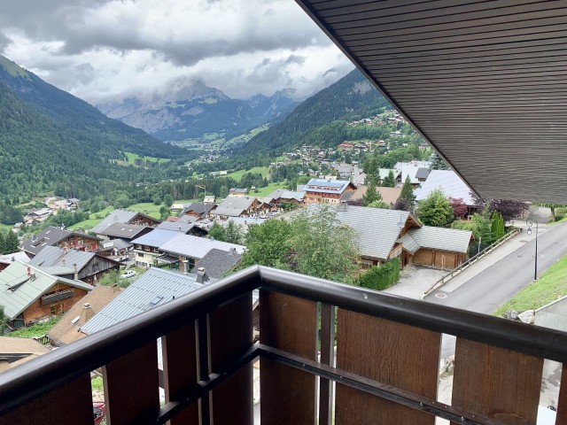 Appartement le Vicking 21, Vue depuis le balcon , Châtel location