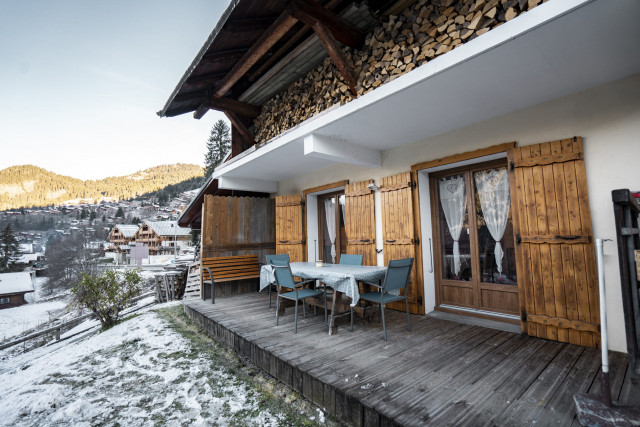 Appartement les Geraniums, Terrasse, Châtel centre